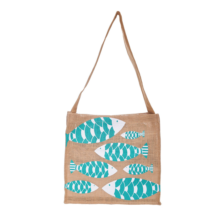 Fish Jute Tote