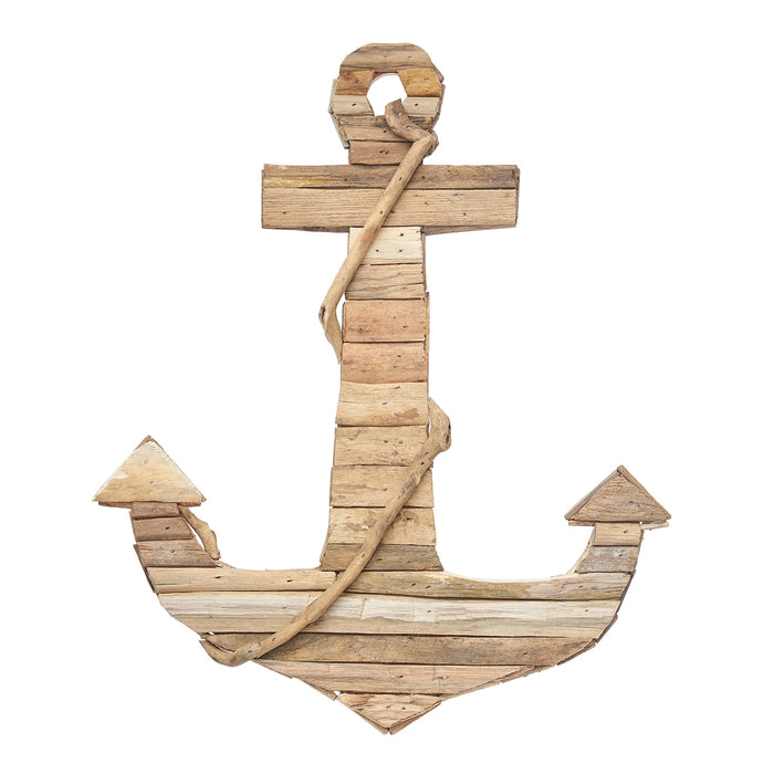 Driftwood Anchor Wall Decor