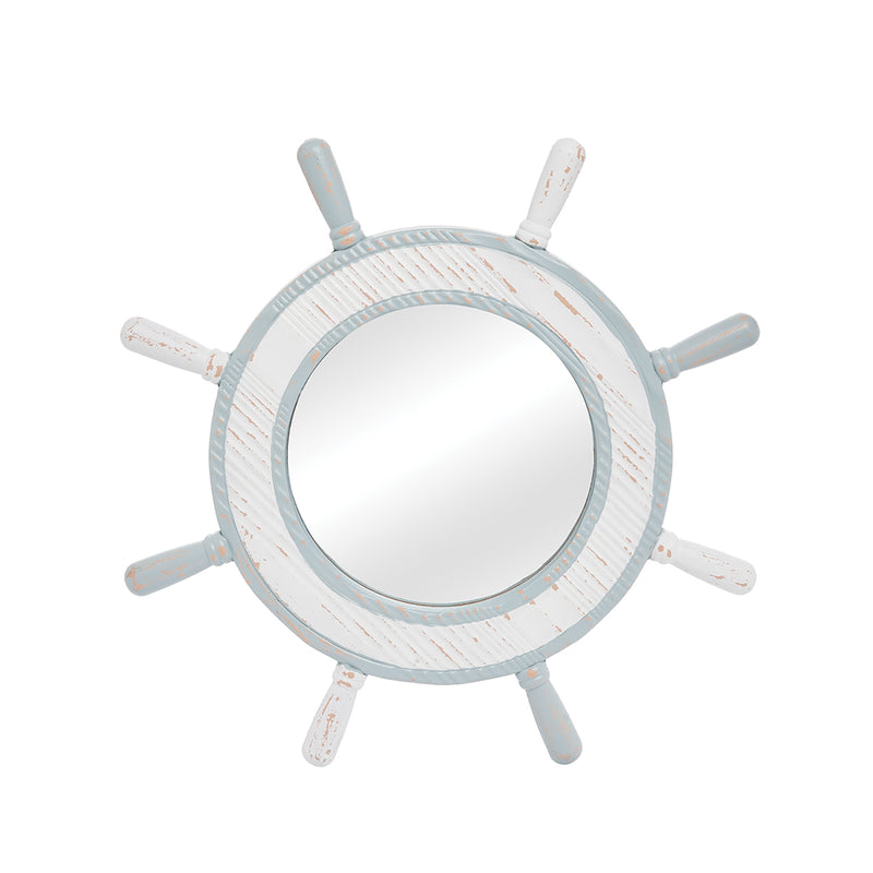 Ship Wheel Mirror