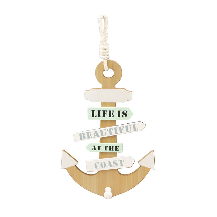 Life is Beautiful Anchor Wall Decor