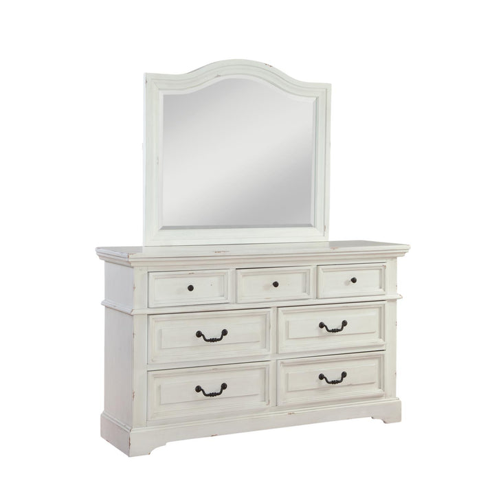 Stonebrook Dresser w/ Landscape Mirror- Antique White