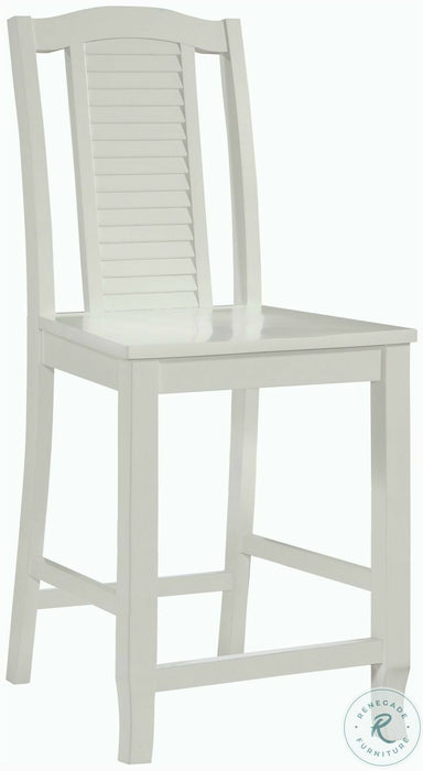 Hampton Seaside Counter Stool- Chalk & White