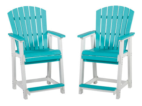 Eisely Outdoor Barstools (Set of 2)