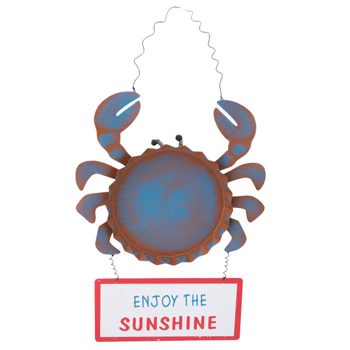 Crab Enjoy Sunshine Wall Sign