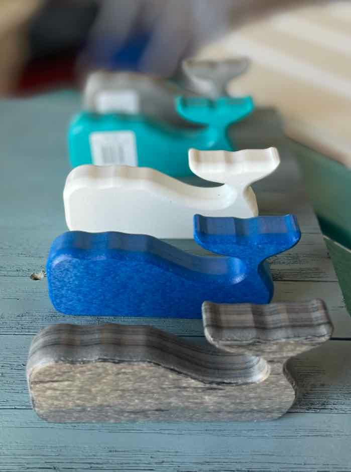 Whale Wall Hook- Driftwood Gray