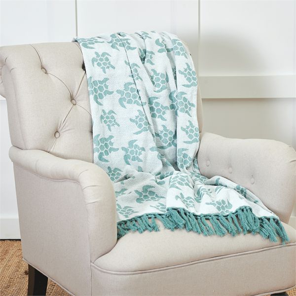 Sea Turtle Throw Blanket