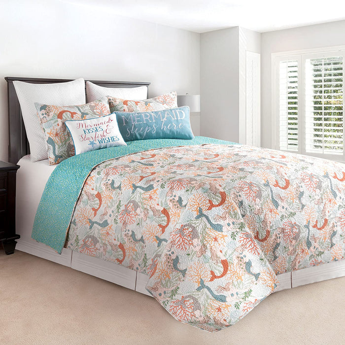 Dancing Waters Quilt Set-  King