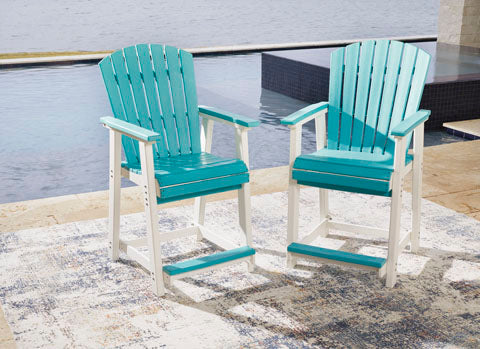 Eisely Outdoor Barstools (Set of 2)