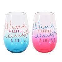 30 oz. Stemless Wine Glass- Wine A Little