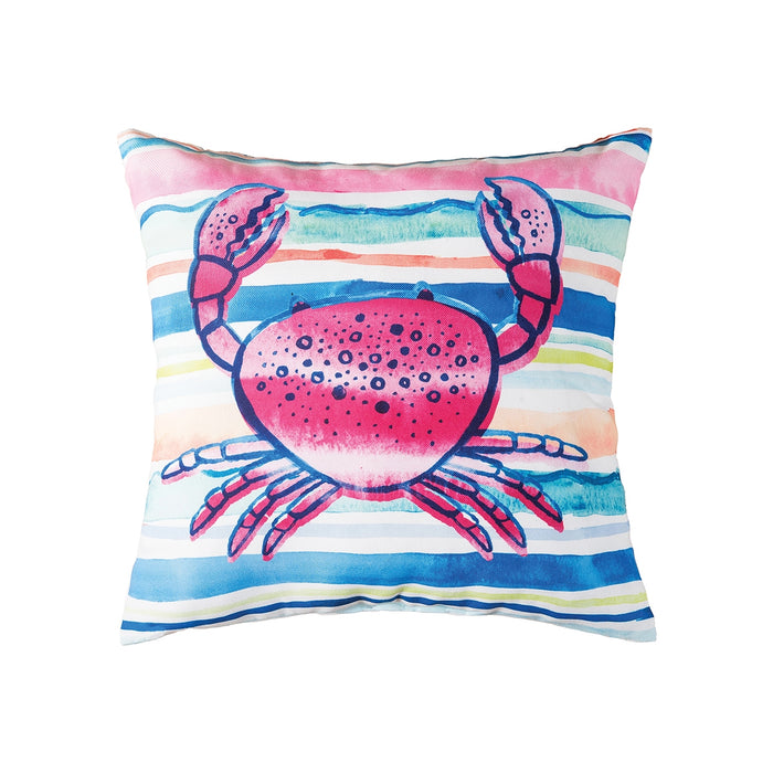 Mermaid Garden Crab Pillow