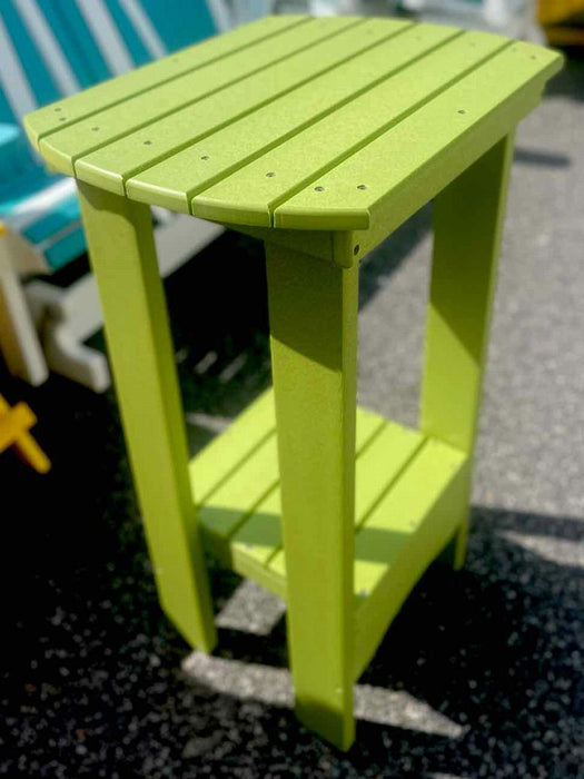 36" High Oval End Table- Lime Green