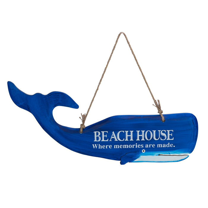 Beach House Whale Plaque