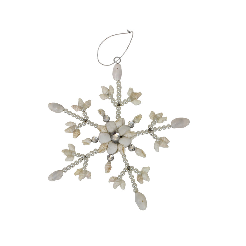 Christmas Ornament- Shell Snowflake
