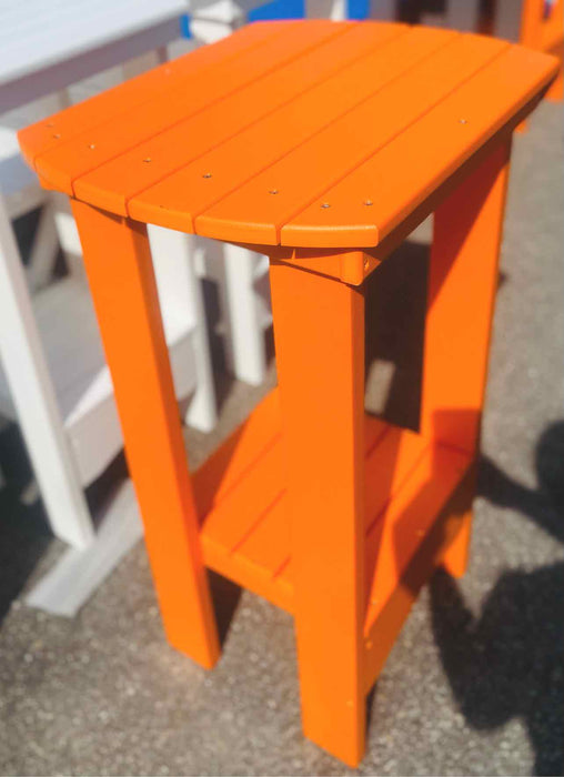 36" High Oval End Table- Orange