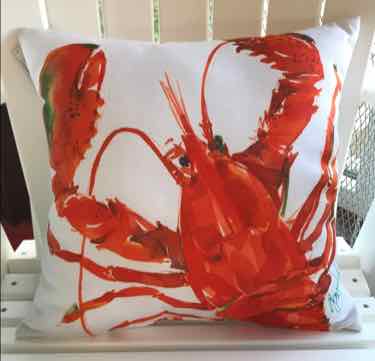 Indoor/ Outdoor Lobster Pillow by C & F
