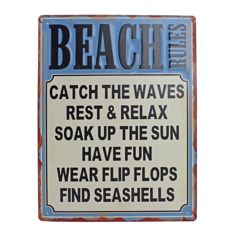 Beach Rules Wall Decor