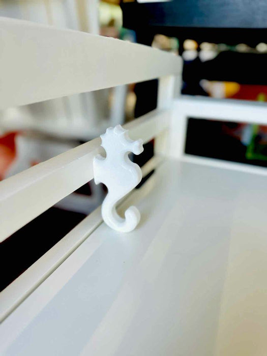 Seahorse Wall Hook- White