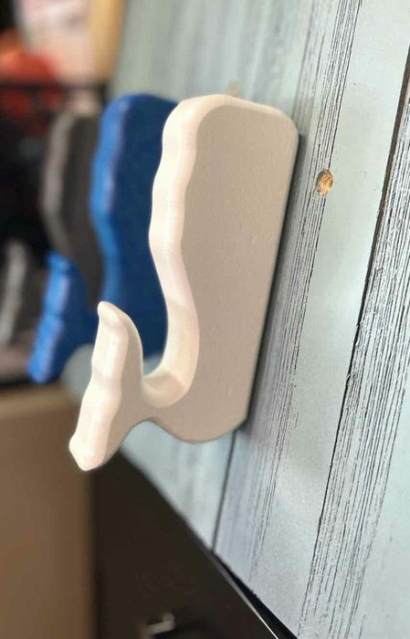 Whale Wall Hook- White