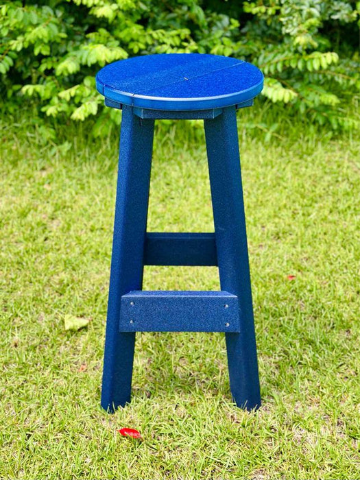 14" Round Bar Stool- Patriot Blue