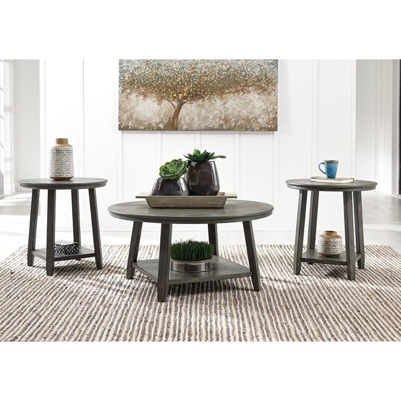 Caitbrook -Gray- End Table