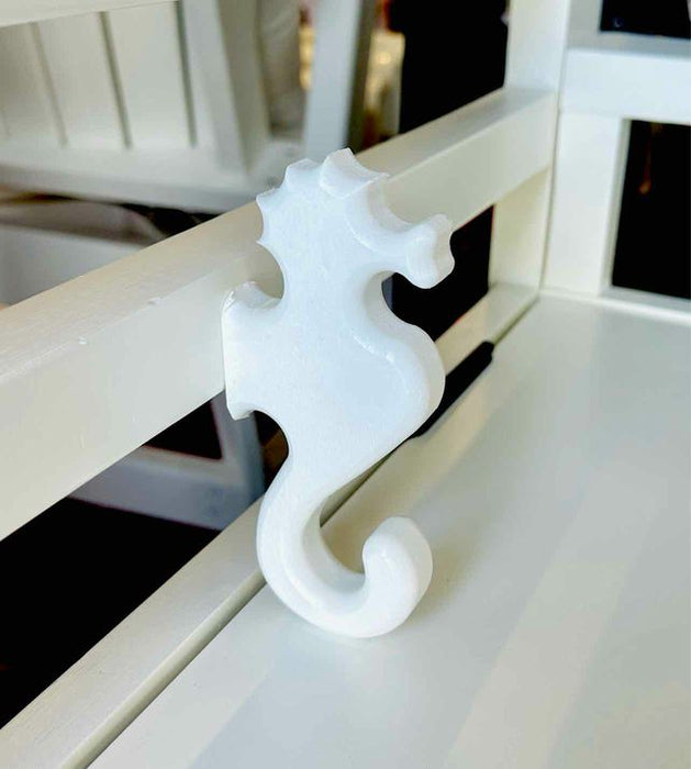 Seahorse Wall Hook- White