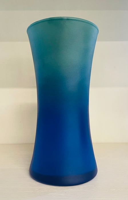 Sydney Glass Vase- Two-Tone Ombre Sea Glass