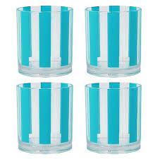 Better Homes & Gardens 14-Ounce Tritan Nuglass Stripe Tumbler- Blue Sabine