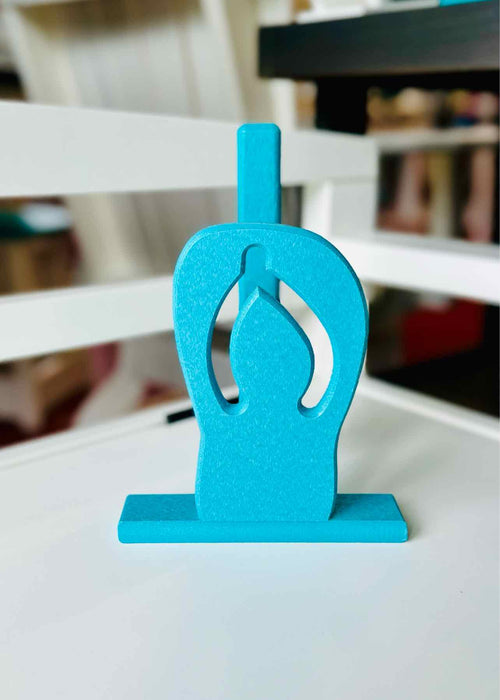 Flip Flop Front Paper Towel Holder- Aruba Blue