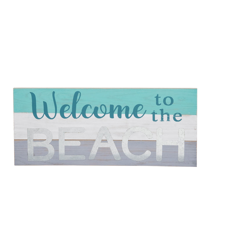 Wood Wall Plaque- Welcome to the Beach
