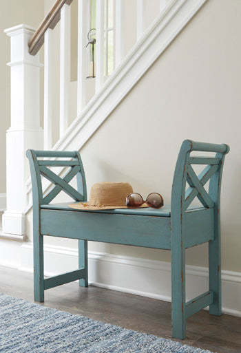 Heron Ridge Accent Bench- Teal
