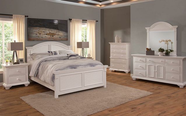 Cottage Traditions King Arched Panel Bed Set