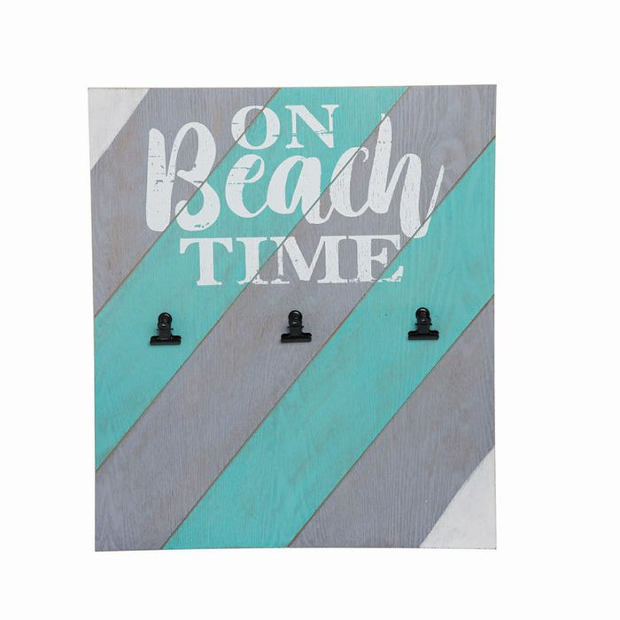 On Beach Time Picture Holder Plaque